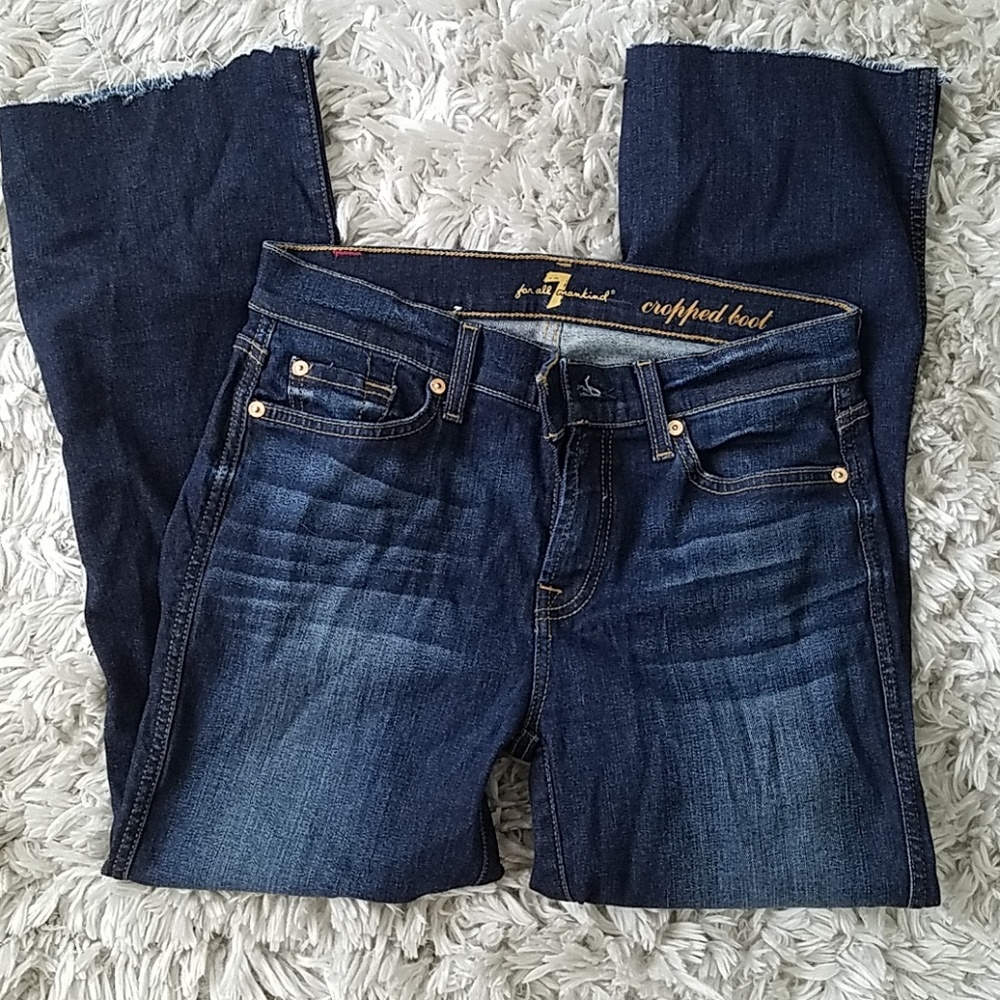 7 For All Mankind Cropped Boot Jean 28
